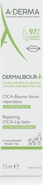 Immagine prodotto A-Derma Dermalibour+ Balsamo riparatore Cica-Lip (Balsamo per le labbra, 15 ml)