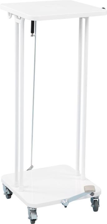 Produktbild ReinigungsBerater Saekko Boy mobiler Müllsackständer mit Pedal 60 Liter weiß mit Deckel mit Softclose-Mechanismus und (40 l)