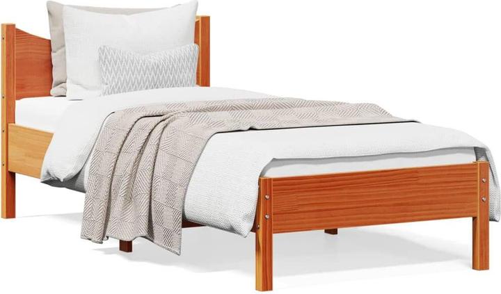 Actual product image vidaXL Pine bed (100 x 200 cm)