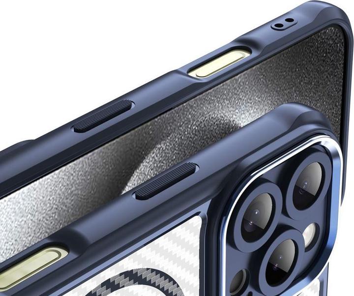 Actual product image Hurtel Leading Series MagSafe Silicone Case for iPhone 16 Pro - Blue (Apple iPhone 16 Pro)