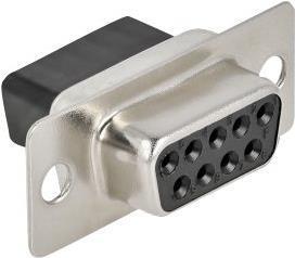 Actual product image Delock D-Sub 9 pin crimp socket, metal, 4 pieces (0.14 m)