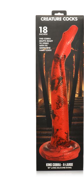Produktbild Creature Cocks King Cobra - Silicone Dildo - 18" / 45 cm/Black