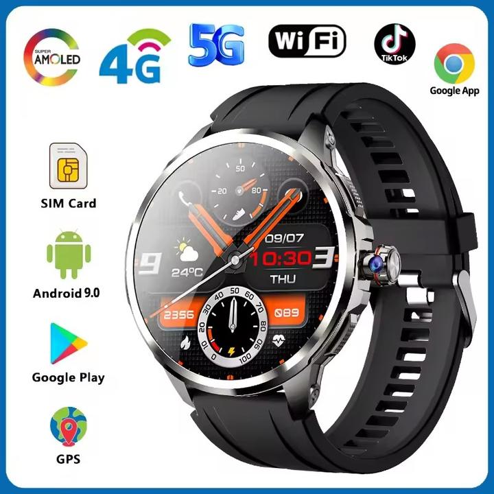 Produktbild Cbx Smartwatch 4G/5G SIM | 1,95" AMOLED | 4GB+64GB | Kamera | GPS | NFC | Google Apps