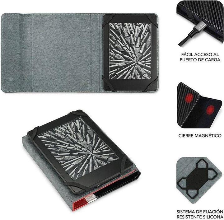 Immagine prodotto Subblim Funda Tablet Clever Ebook Case 6" Rosso (Amazon Kindle 2024)