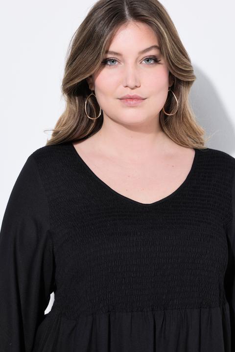 Produktbild Miamoda Bluse, A-Linie, elastisch gesmokte Büste (48)