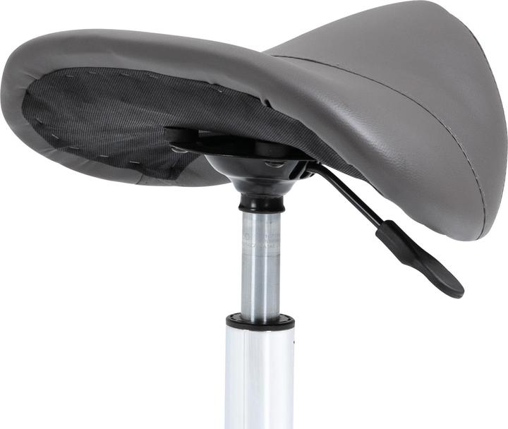 Actual product image Homcom Saddle stool with nylon castors