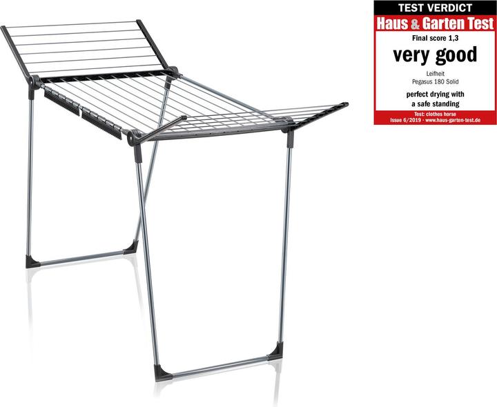Actual product image Leifheit Pegasus 180 Solid clothes horse (18 m)