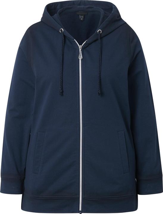 Produktbild Ulla Popken Hoodiejacke, Spray-Effekt, Kapuze, Langarm (46, 48)