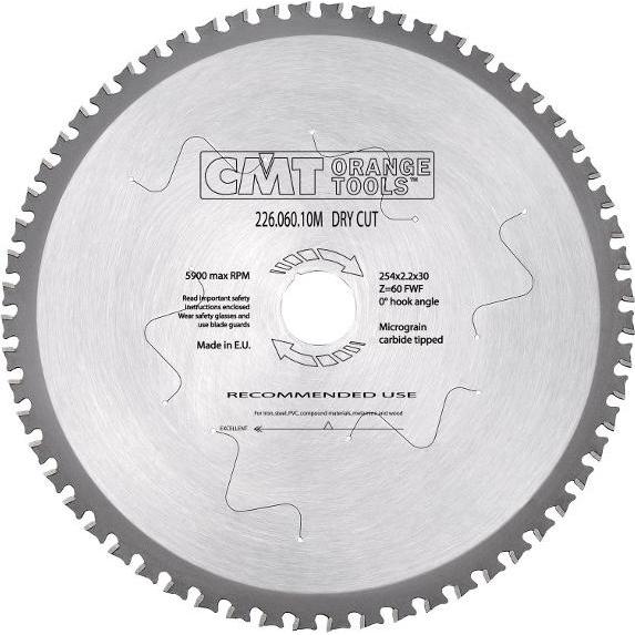 CMT 226.060.12 Sägeblatt für Metall und harte Materialien 305 x 25.4 x 60T (226.060.12)