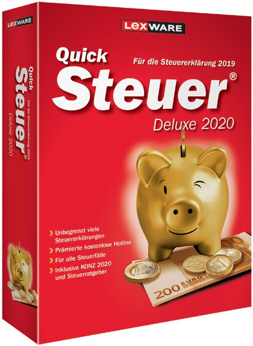 Actual product image Lexware QuickTax Deluxe 2020 (1 User, 12 months)