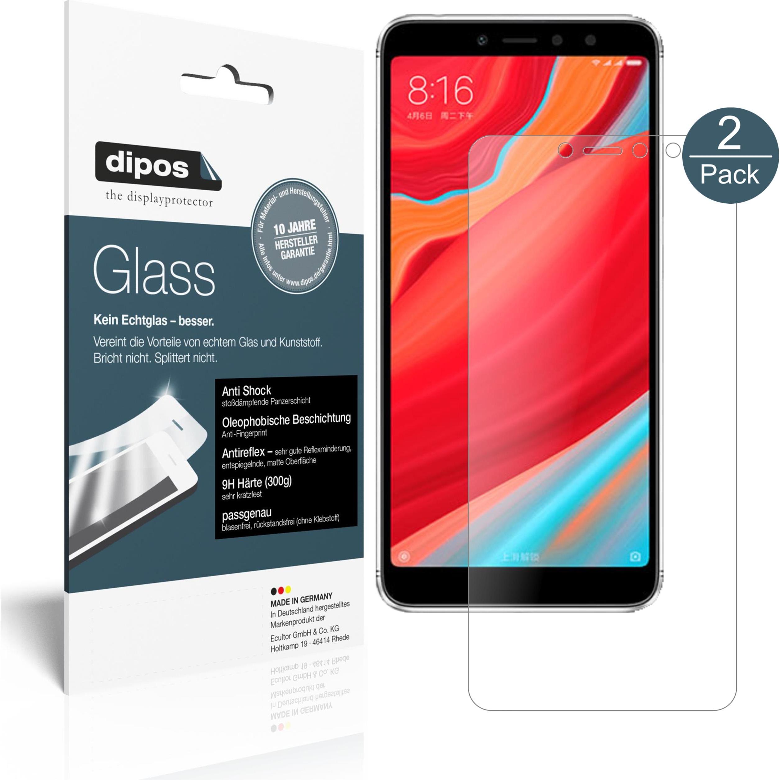 Dipos Displayschutz Anti-Shock (1 Stück, Xiaomi Redmi Y2), Smartphone Schutzfolie, Transparent