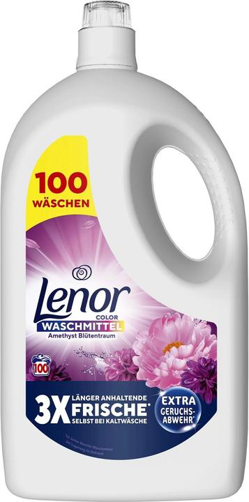 Lenor WM Flüssig Amethyst & Blütentraum 4,5L Waschmittel 100 WL (100 Washing cycles, Liquid detergent)