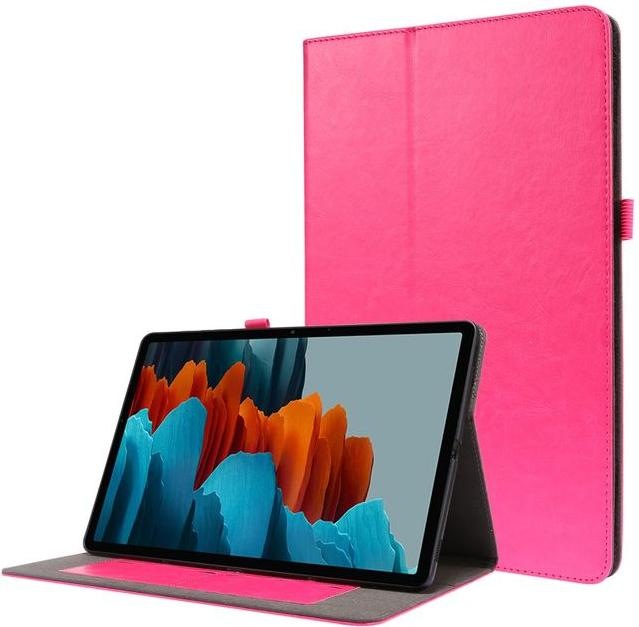 MU Classic Zweifach faltbare Crazy Horse Leder Case Hülle (Galaxy Tab S7+)