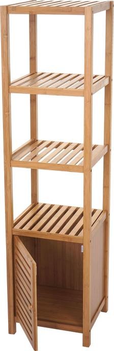 Produktbild Mendler Badezimmerset, Komplett Badezimmer Badmöbel Badset Badschrank mit Tür, Bambus