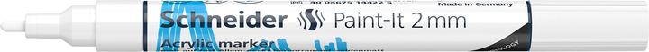 Valeurs nutritives et ingrédients Schneider Marqueur acrylique Paint-It 310 2mm blanc (1 x)