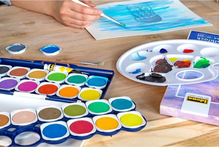 Image du produit Idena Bloc d'aquarelle (A4, Blanc, Couverture souple)
