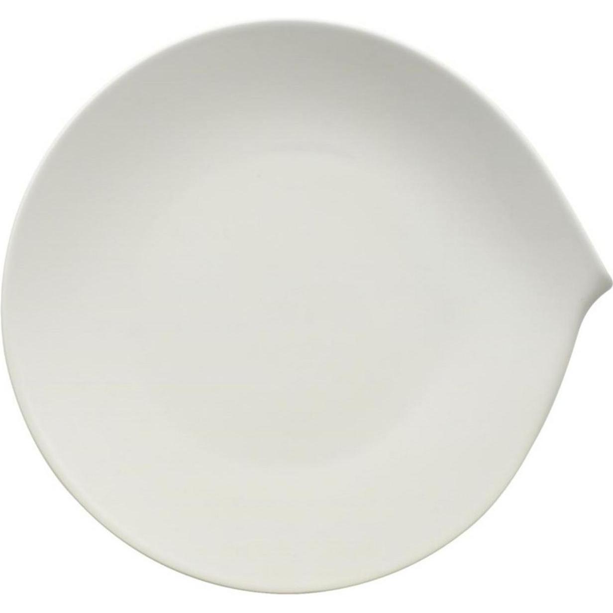 Villeroy & Boch Speiseteller Flow, Teller, Weiss