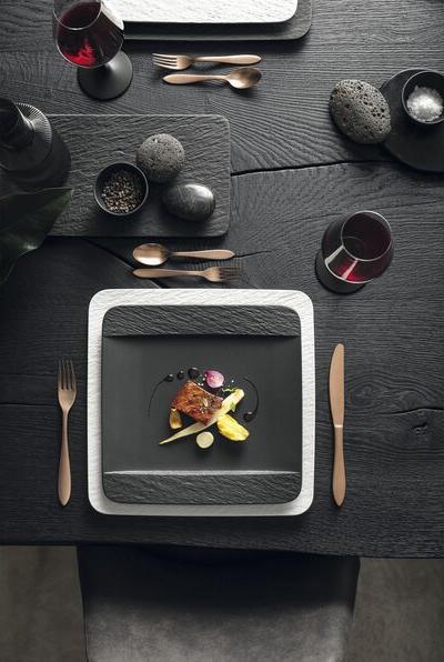 Productafbeelding Villeroy & Boch The Rock vlakke plaat, zwarte leisteen, lengte: 325 mm