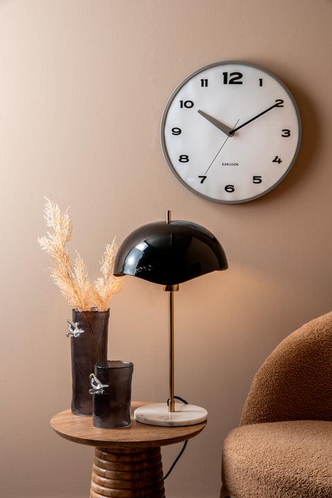 Image du produit Karlsson Wandklok Brisk Dome - Donkergrijs - Ã˜40cm - Wandklok Scandinavisch (40 cm)