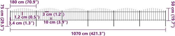 Produktbild vidaXL Zaun