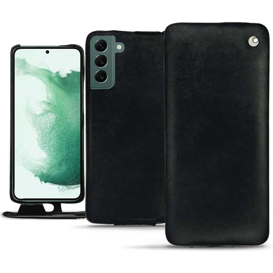 Noreve Lederschutzhülle vertikal (Samsung Galaxy S22+ 5G), Smartphone Hülle, Schwarz