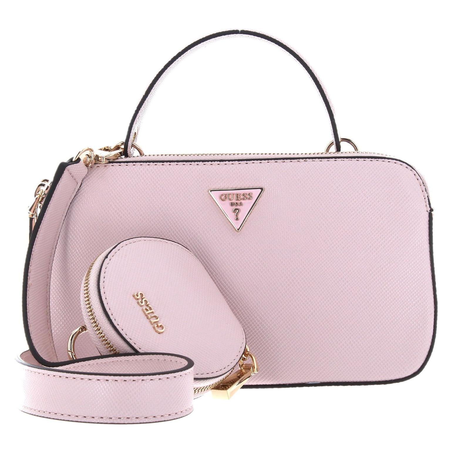 Guess, Damen, Handtasche, Eco Alexie Crossbody Top Zip, Rosa