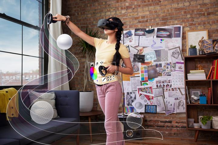 Actual product image HP Reverb G2 V2 VR system incl. 2 motion controllers