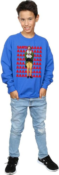 Actual product image Elf Boys Buddy Santa Scream Sweatshirt (140, 146)