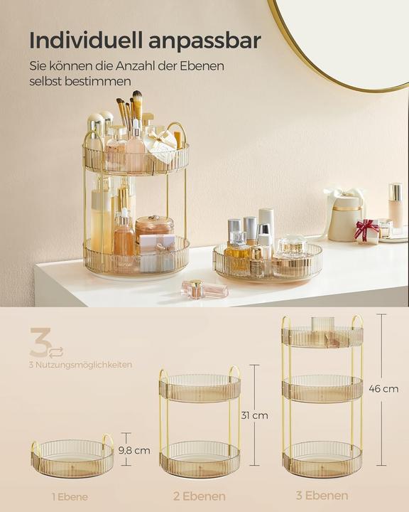 Actual product image Songmics Rotating make-up organiser