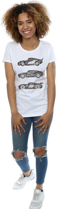 Immagine prodotto Disney Cars Text Racers Maglietta Donna (XL)
