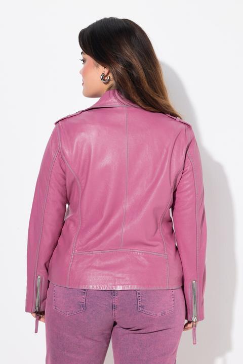 Produktbild Angel of Style Leder-Bikerjacke, echtes Leder, Farbe, Langarm (50)
