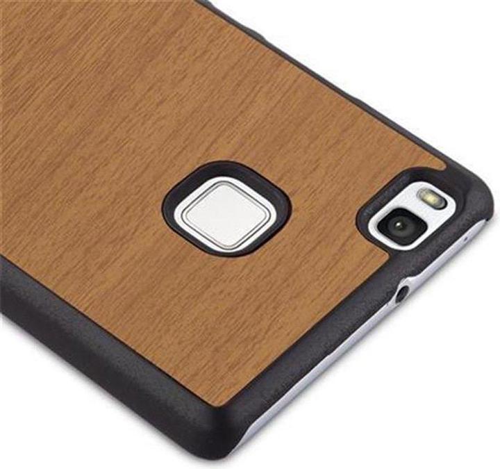 Actual product image Cadorabo Hard Cover Woody Cover (Huawei P9 Lite)