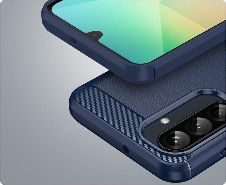 Actual product image Hurtel Back panel cover Carbon Case Samsung Galaxy A26 Blue (Samsung Galaxy A26)