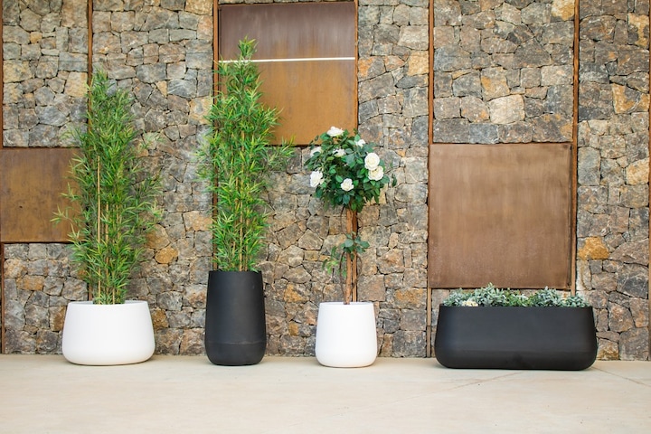 Produktbild Newgarden CAMELIA 60 Blumentopf XXL gross rund ø59x39cm anthrazit 74L aussen