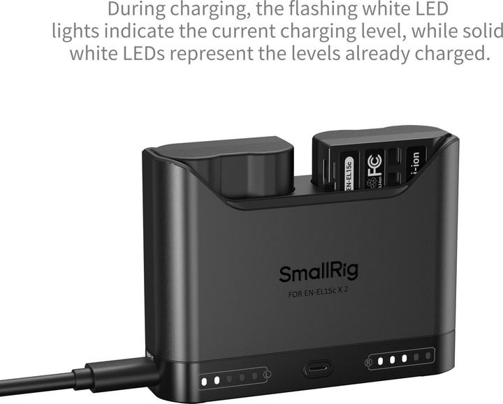 Image du produit SmallRig 5491 Camera Battery Charger for EN-EL15c (Chargeur de batterie d'appareil photo)