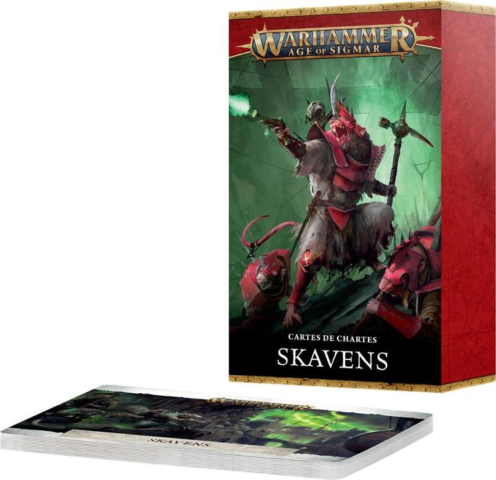 Games Workshop Warhammer AoS - Warscroll Cards V.4 : Skavens (Fr)