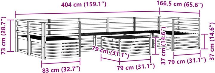 Produktbild vidaXL Outdoor-Sofa