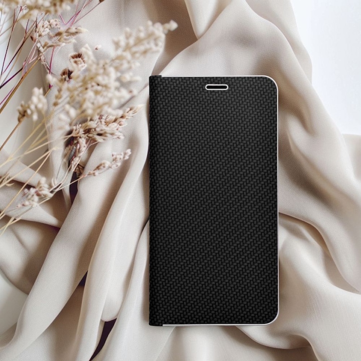 Produktbild Forcell Buchhülle OEM LUNA Book Carbon für IPHONE 13 Pro Max schwarz (Apple iPhone 13 Pro Max)