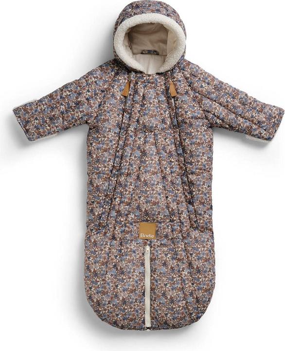 Elodie Baby Overall - Blue Garden 0-6m
