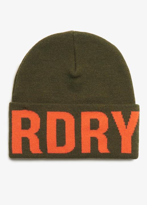 Actual product image Superdry Branded Knitted Beanie Hat