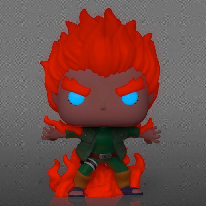 Actual product image Funko Pop! Naruto Might Guy (Eight Inner Gates) GITD EXM