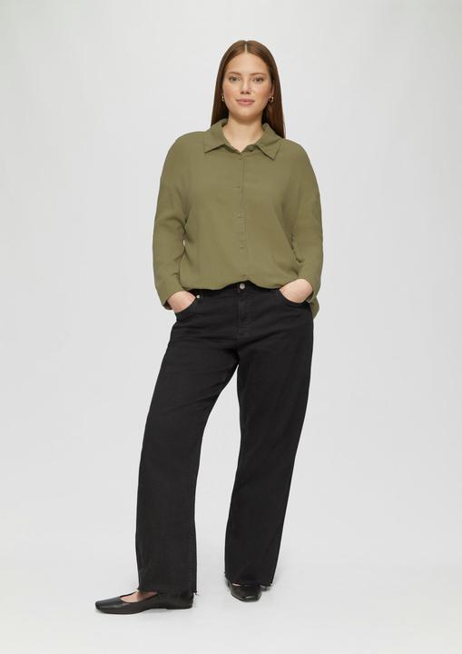 Produktbild S.Oliver Bluse Longbluse aus Leinenmix (48)
