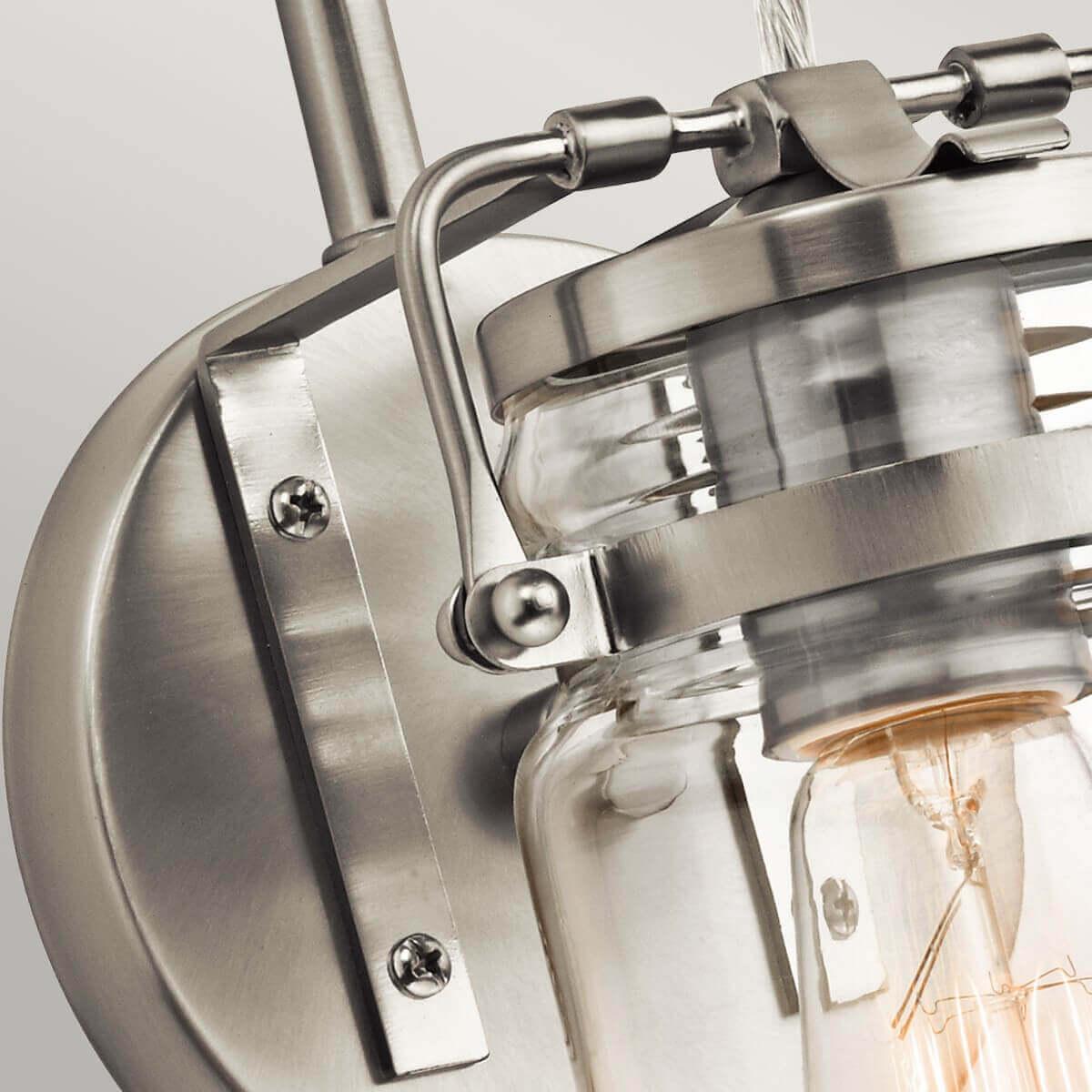 Thumbnail - Elstead Lighting, Wandleuchte + Deckenleuchte, Brinley Wandleuchte E27 Nickel gebürstet (E27)