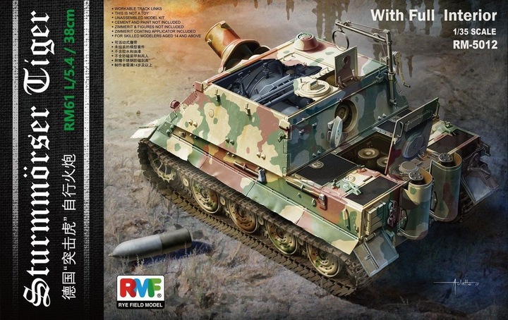Produktbild Rye Field Model Sturmtiger With Full Interior (To be