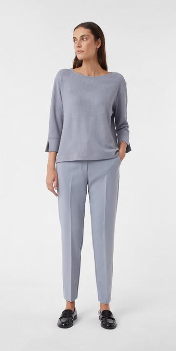 Produktbild Comma Sweatshirt Strukturiertes Sweatshirt mit 3/4-Ärmeln und U-Boot-Ausschnitt (46)