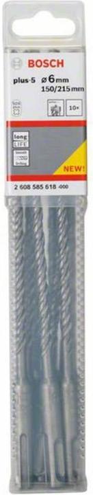 Immagine prodotto Bosch Professional Zubehör Trapano a percussione in carburo da 6 mm A (6 mm)