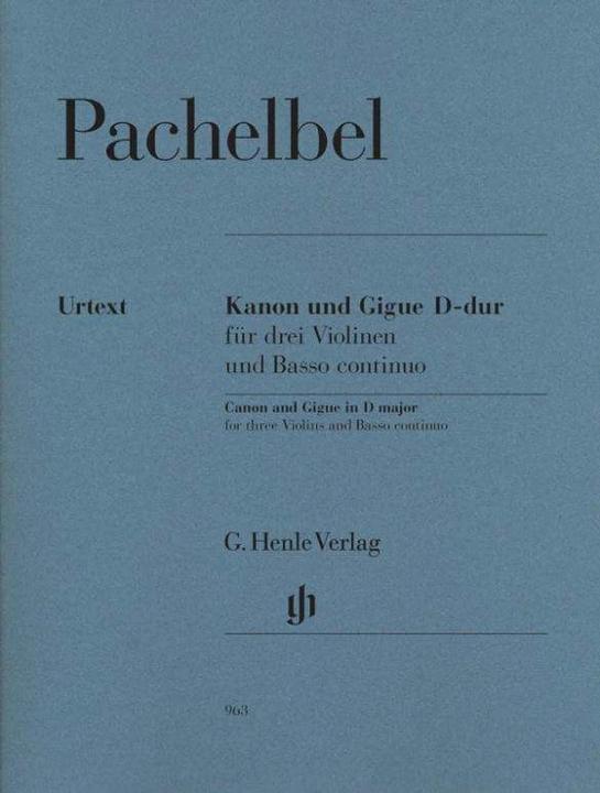 Actual product image Canon and Gigue in D major for 3 violins and basso continuo (English, French, Johann Pachelbel, Norbert Müllemann, 2011)
