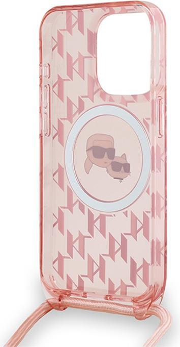 Immagine prodotto Karl Lagerfeld KLHMP15LHCKCKLCP iPhone 15 Pro 6.1" różowy/rosa hardcase IML Crossbody Monogram Karl (Apple iPhone 15 Pro)