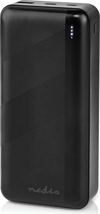 Produktbild Nedis powerbank | 32000 mAh | 2.4 / 3.0 / 3.25 A | Anzahl der Ausgänge: 2 | Ausgangsanschluss: 1x US (32000 mAh, 65 W, 111 Wh)