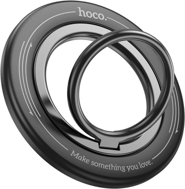 Hoco Auto holder magnetic mobile phone ring holder GH3 black